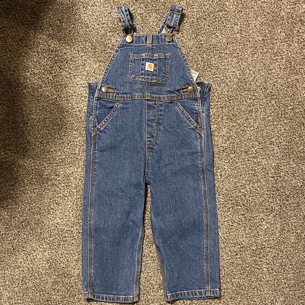 Carhartt Kids Blue Denim Overalls